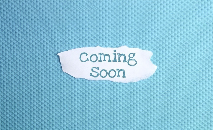 Cut out paper with Coming Soon