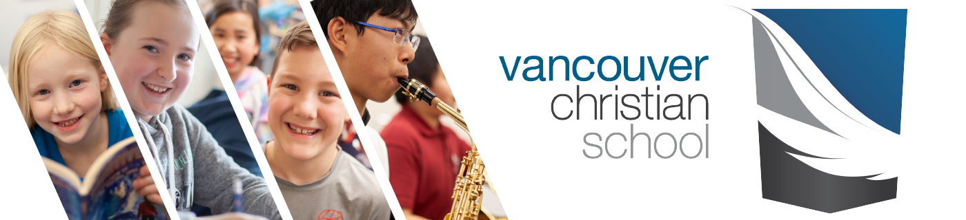 Banner image of children at the school and playing instruments with VCS logo