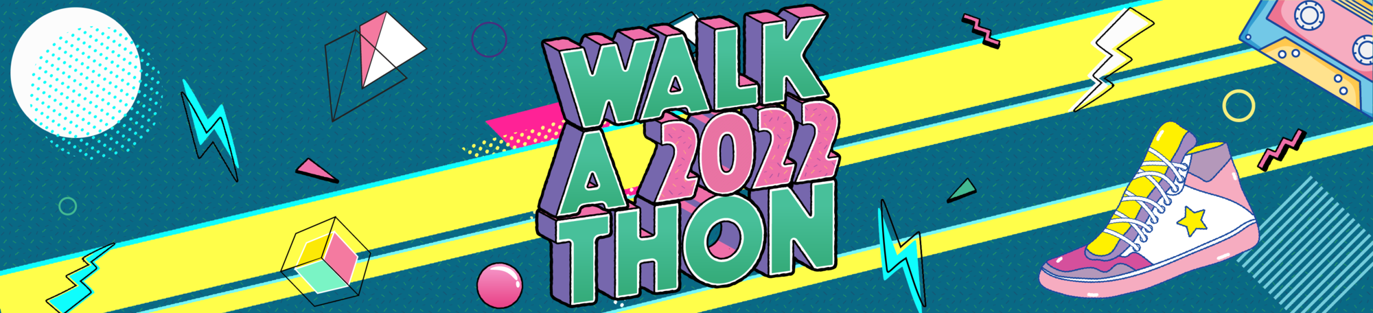 1990's visual design with Walk-a-thon title